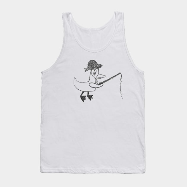 Fishing Duck Tank Top by Emma Lorraine Aspen